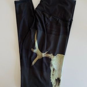 Teeki Deer Skull Hot Pants/Leggings